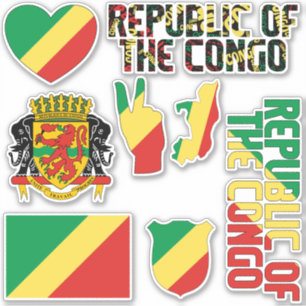Ongelofelijke Republiek Congo Sticker