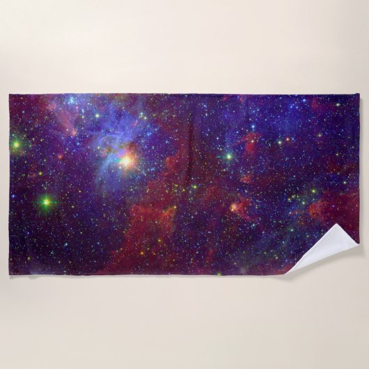 Ongelofelijke ruimte strandlaken (Voorkant)