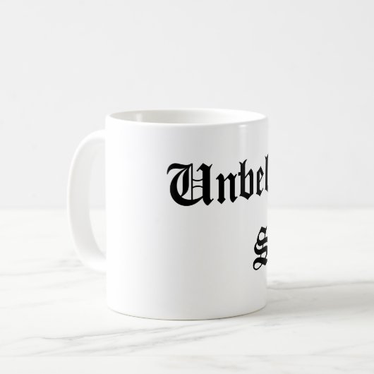 Ongelofelijke Scum White-mok Koffiemok (Voorkant links)