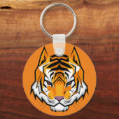 Ongelofelijke Sinaasappel tijger Sleutelhanger (Voorkant)