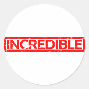 ongelofelijke stempel ronde sticker