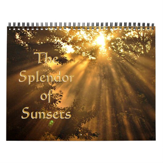 Ongelofelijke Sunset Photography Calendar Kalender (Hoes)