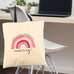 Ongelofelijke Teacher Pink Doodle Rainbow Geperson Tote Bag<br><div class="desc">Gepersonaliseerde canvas tas - een groot cadeau voor leraren voor het einde van het jaar, dank u of de waardering van de leraar voor het cadeau. Het ontwerp is aan beide zijden gedrukt en heeft een doedelregenboog in tinten roze. De formulering is volledig bewerkbaar en luidt: "[naam van de leraar]...</div>