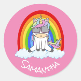 Ongelofelijke Unicorn Ronde Sticker