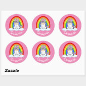 Ongelofelijke Unicorn Ronde Sticker (Vel)