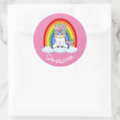 Ongelofelijke Unicorn Ronde Sticker (Tas)