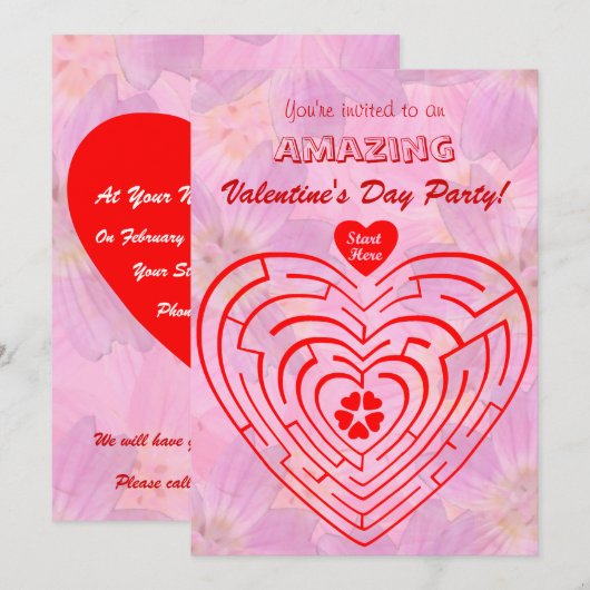 Ongelofelijke Valentijnsdag Kaart (Voorkant / Achterkant)