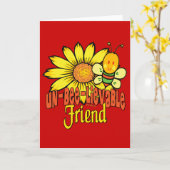 Ongelofelijke vrienden voor het leven kaart (Gele Bloem)