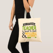 Ongelofelijke waardering van leraar tote bag (Voorkant (product))