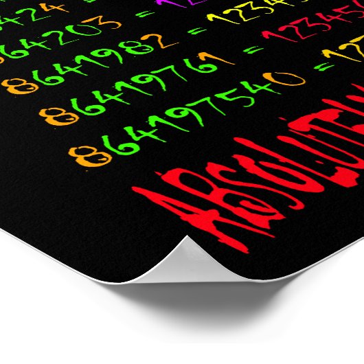 Ongelofelijke Wiskunde 4 Poster (Hoek)