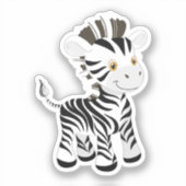 Ongelofelijke Zebra Sticker (Voorkant)