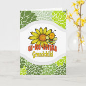 Ongelofelijke zonnebloemen en bijen kaart (Gele Bloem)