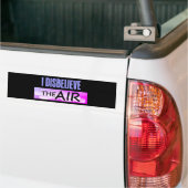 Ongeloof de lucht bumpersticker (Op Truck)