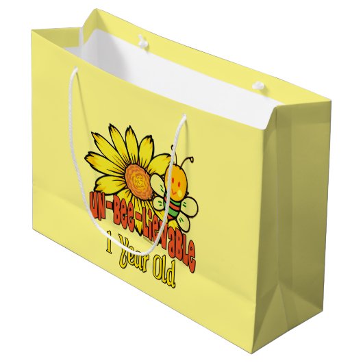 Ongelooflijk 1 jaar oud - 1 dag groot cadeauzakje (Voorkant Gekanteld)