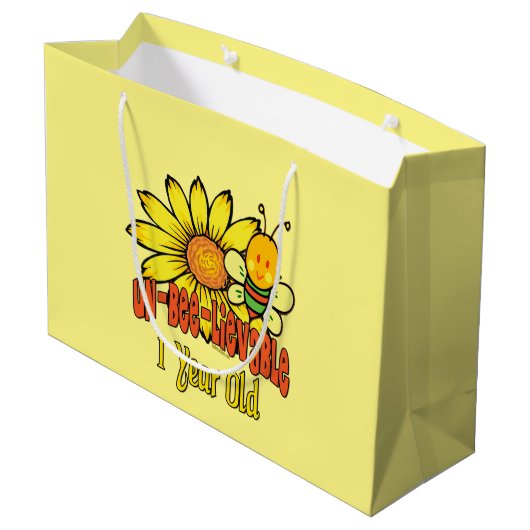 Ongelooflijk 1 jaar oud - 1 dag groot cadeauzakje (Achterkant Gekanteld)