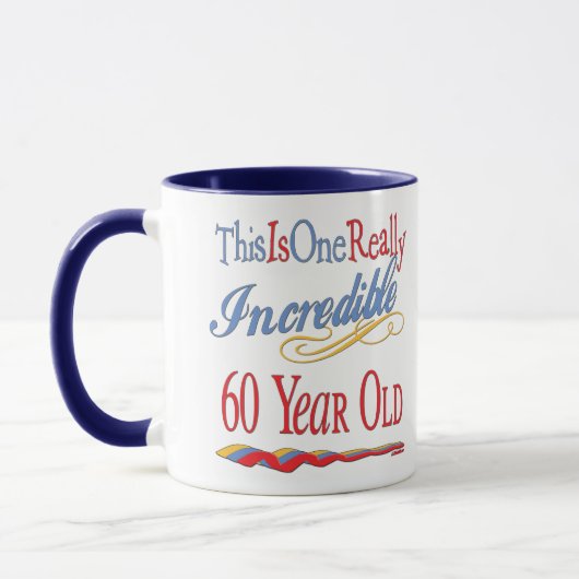 Ongelooflijk 60ste verjaardag mok (Links)