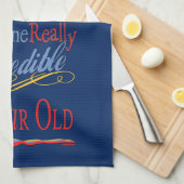 Ongelooflijk 60ste verjaardag theedoek (Quarter Fold)