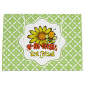 Ongelooflijk beste vriendschappelijke zonnebloemen groot cadeauzakje (Voorkant)