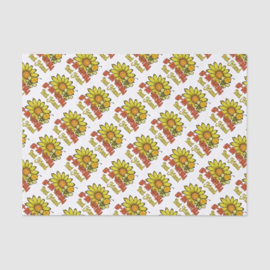 Ongelooflijk beste vriendschappelijke zonnebloemen tissuepapier (Voorkant)