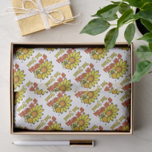 Ongelooflijk beste vriendschappelijke zonnebloemen tissuepapier (Geschenk)