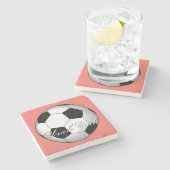 Ongelooflijk budgetmonogram voor sportsport stenen onderzetter (Zijkant)