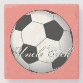 Ongelooflijk budgetmonogram voor sportsport stenen onderzetter (Voorkant)