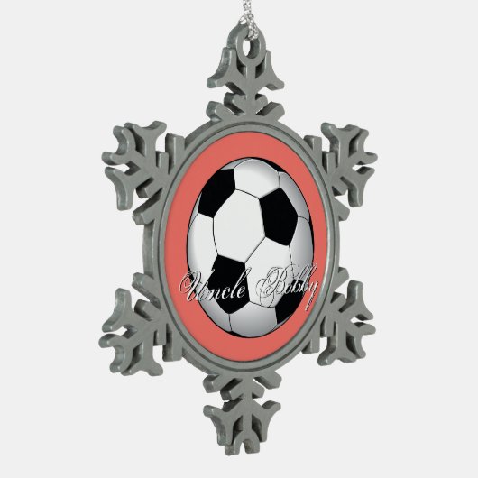 Ongelooflijk budgetmonogram voor sportsport tin sneeuwvlok ornament (Links)