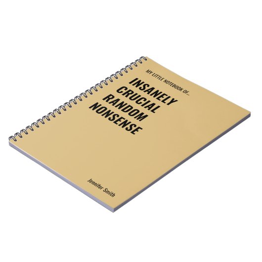 Ongelooflijk Crucial Funny Quote Kantoor Notitieboek (Linkerzijde)