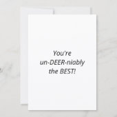Ongelooflijk de beste feestdagenkaart (Achterkant)