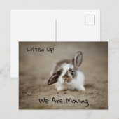 Ongelooflijk een bunny konijn met verhoogd oor briefkaart (Voorkant / Achterkant)