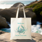 Ongelooflijk Ga Langzaam In Caye Caulker Belize Kr Tote Bag