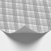 Ongelooflijk gecontroleerd patroon van grijs cadeaupapier (Hoek)