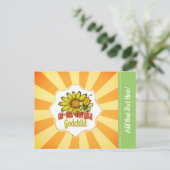 Ongelooflijk godkindbloemen en -bijen briefkaart (Staand voorkant)