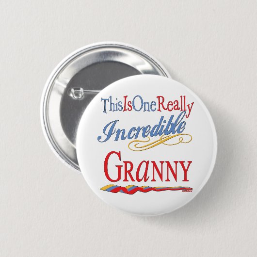 Ongelooflijk Granny Ronde Button 5,7 Cm (Voorkant /achterkant)