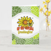 Ongelooflijk kleindochter Zonnebloemen en bijen Kaart (Gele Bloem)