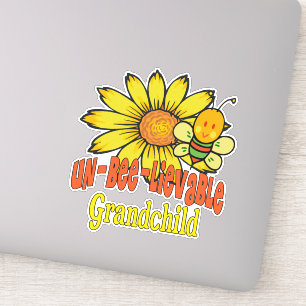 Ongelooflijk kleinkind Zonnebloemen en bijen Sticker