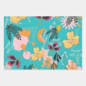 Ongelooflijk kleurig design, lichtblauw en roze inpakpapier vel (Voorkant)