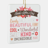 Ongelooflijk mam Happy Moederdag | ORNAMENT (Rechts)