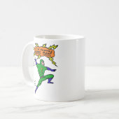 Ongelooflijk Man superheld Cartoon Comics Fun Koffiemok (Voorkant links)