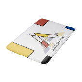 Ongelooflijk neoplasticisme Art Monogram. Brief A Badmat (Gekanteld)