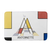 Ongelooflijk neoplasticisme Art Monogram. Brief A Badmat (Voorkant)