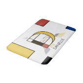 Ongelooflijk neoplasticisme Art Monogram. Brief D Badmat (Gekanteld)