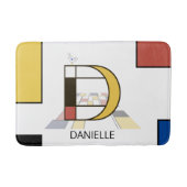 Ongelooflijk neoplasticisme Art Monogram. Brief D Badmat (Voorkant)