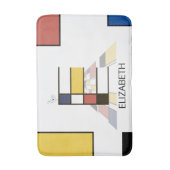 Ongelooflijk neoplasticisme Art Monogram. Brief E Badmat (Voorkant Verticaal)