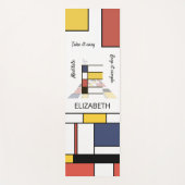 Ongelooflijk neoplasticisme Art Monogram. Brief E Yogamat (Voorkant)