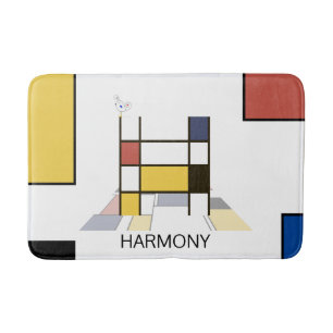 Ongelooflijk neoplasticisme Art Monogram. Brief H Badmat