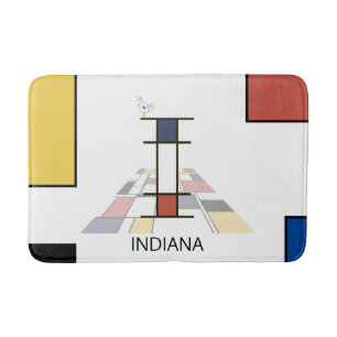 Ongelooflijk neoplasticisme Art Monogram. Brief I Badmat