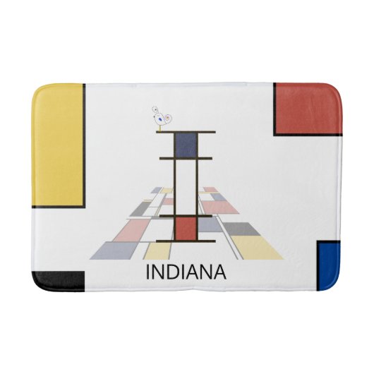 Ongelooflijk neoplasticisme Art Monogram. Brief I Badmat (Voorkant)