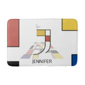 Ongelooflijk neoplasticisme Art Monogram. Brief J Badmat (Voorkant)