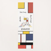 Ongelooflijk neoplasticisme Art Monogram. Brief J Yogamat (Voorkant)